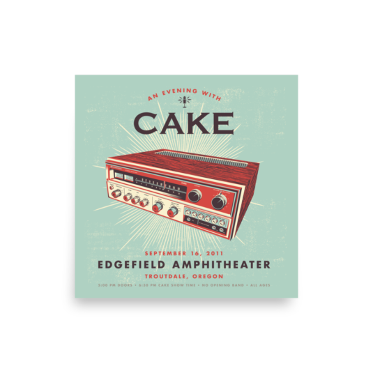 Shop Cake Poster Store Offical Cake concert poster prints