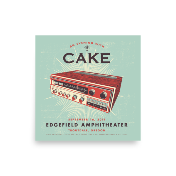 Shop Cake Poster Store Offical Cake concert poster prints