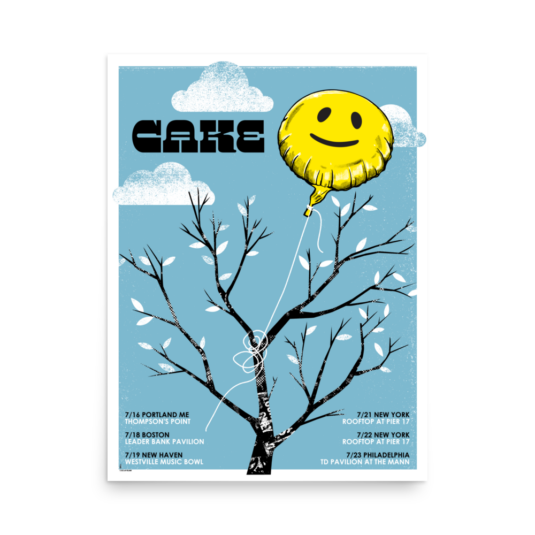 2023July Tour LegAn Evening with CAKE Cake Poster Store